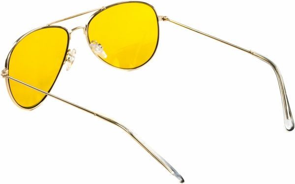 Очки для водителей MIROU желтые полуоправочные