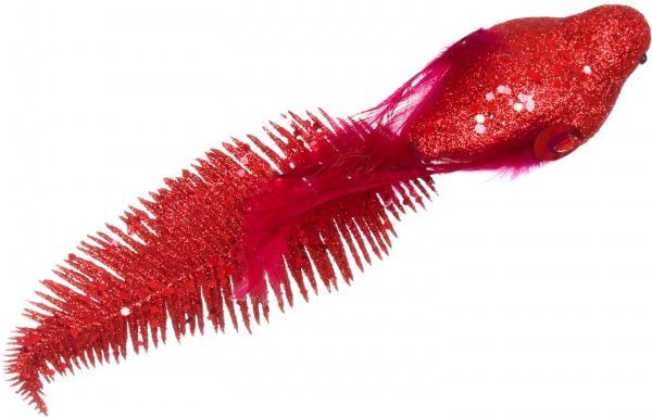 Декорація новорічна Пташка з пір'яним хвостом 25 см EPI-EYJY7947-14 