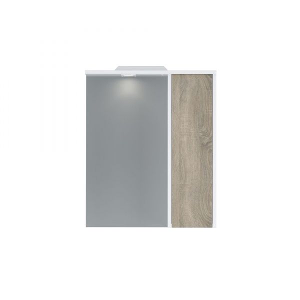 Дзеркало з шафкою AM.PM M91MPR0601WF38 GEM S права 60 см білий/дерево 