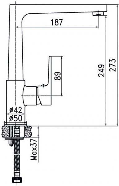 Смеситель для кухни Aqua Rodos Matteo 90895