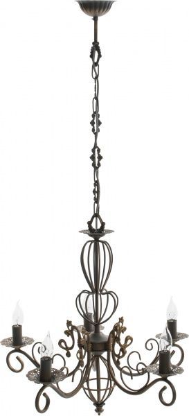 Люстра подвесная Vitaluce 5xE14 золотисто-серый V1049/5 