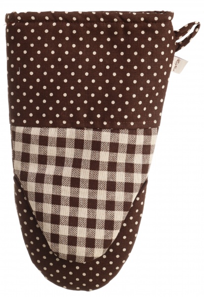 Рукавиця Lucy клітинка 21x36 см коричневий La Nuit 