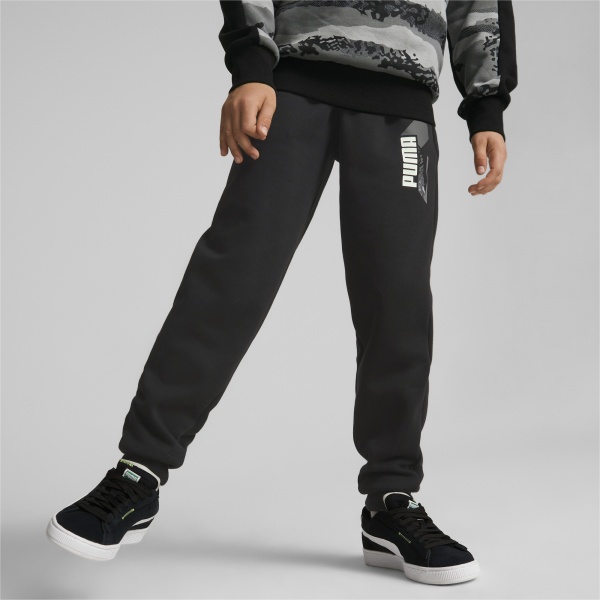 Штани Puma ALPHA SWEATPANTS FL B 67010801 р. 140 чорний