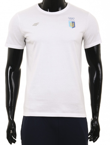 Футболка 4F TSHIRT 4FSSS23TTSHM1943-10S р.M белый