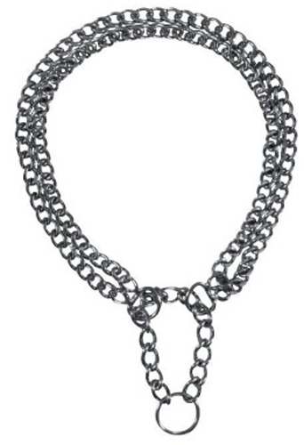 Ошейник Trixie для собак двухрядный хромированный 35 см / 2 мм 2241