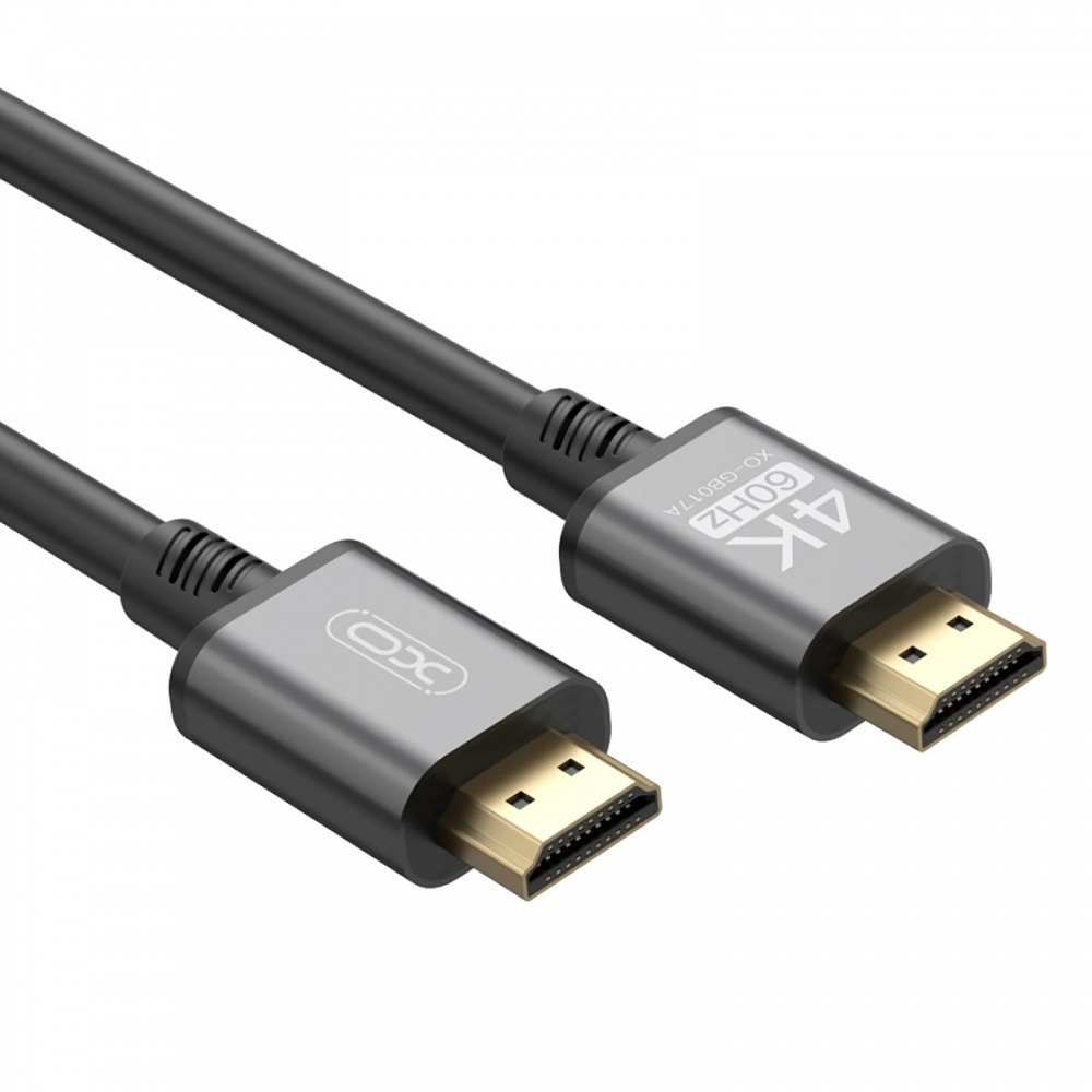 Кабель Xo GB017A-HDMI to HDMI v2.0 3 м сріблястий (GB017A-HDMI.tranish)