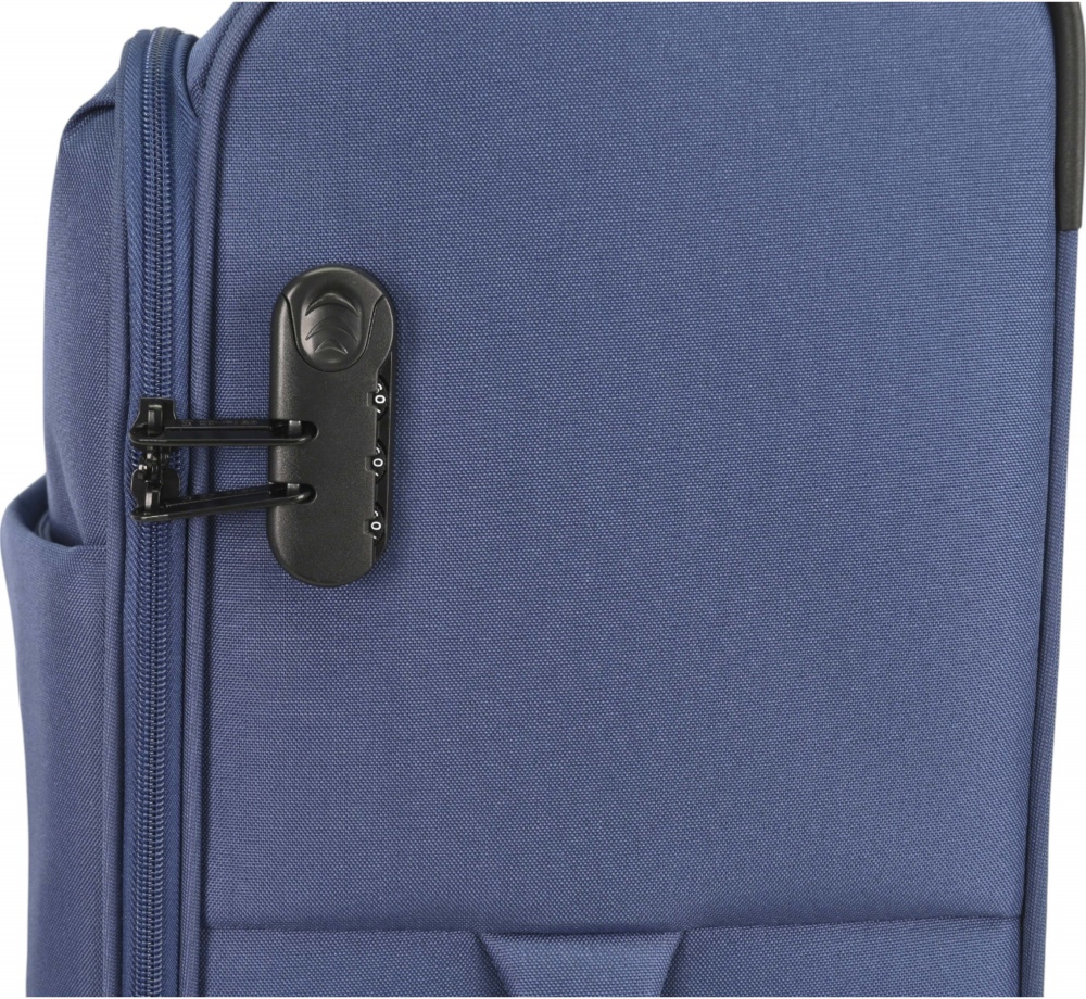 Чемодан Compass MS-2501 35 л синий 56x38x20 см S