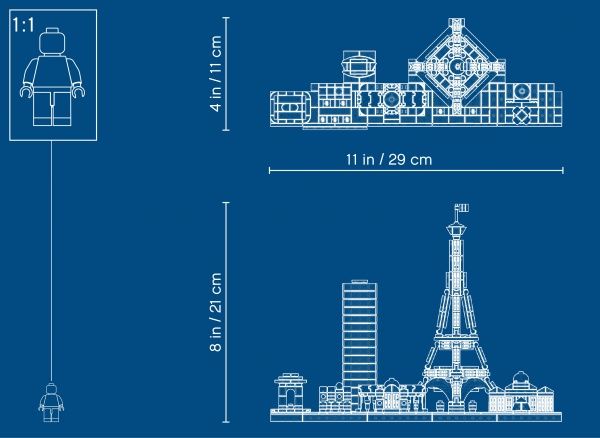 Конструктор LEGO Architecture Париж 21044