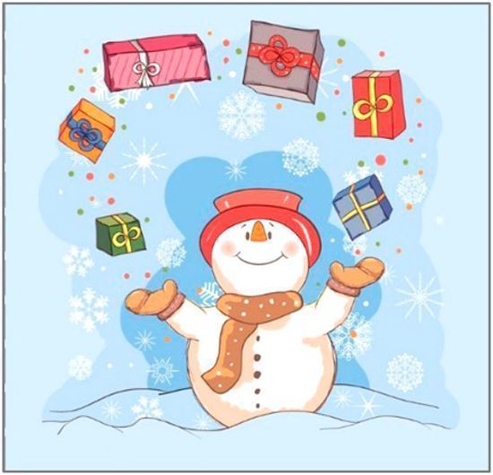 Салфетки столовые Ruta Веселый снеговик 33х33 см 20 шт.