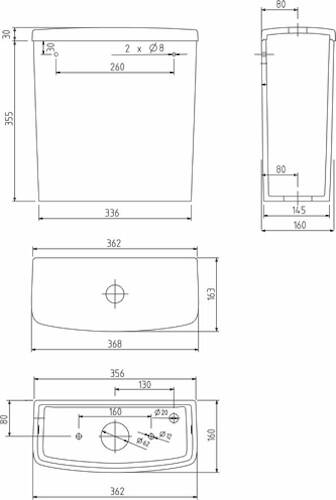 Бачок для унитаза Kolo Nova Pro M34013000