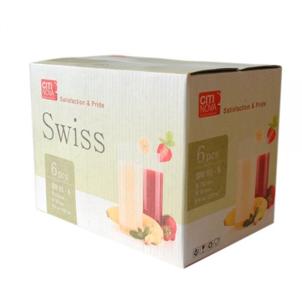 Набор стаканов высоких Swiss 250 мл 6 шт. Super Value 