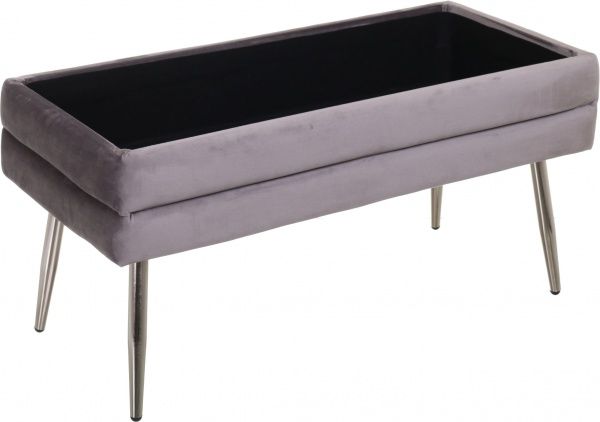 Сундук-пуф Pierre 79,5х37,5х42 см тепло-серый 