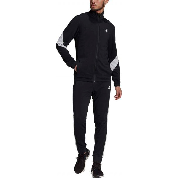 Спортивний костюм Adidas M COTTON TS GM3826 р. M чорно-білий