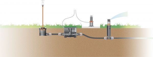 Турбодождеватель выдвижной Gardena T 380 8205 