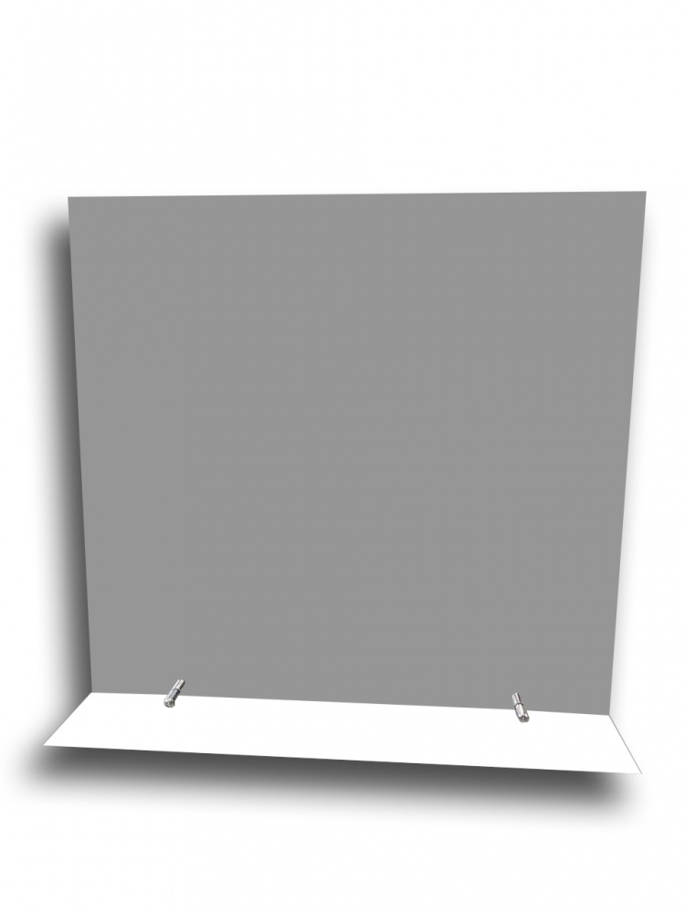 Зеркало МТ 600x600 мм с полочкой