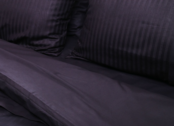 Комплект постільної білизни Exclusive Stripe Deluxe 2.0 чорний La Nuit 