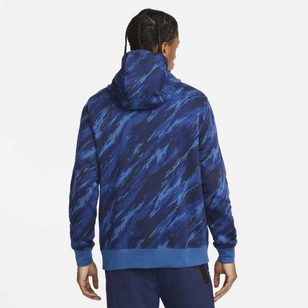 Джемпер Nike M NSW SPE+ PO BB HOODIE AOP 1 DD5126-476 р. XL синій