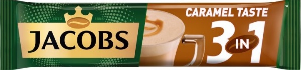 Кавовий напій Jacobs Карамель 3 в 1 16,9 г