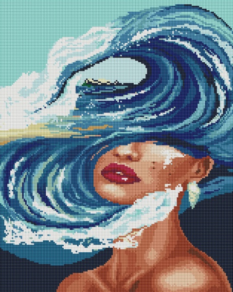 Алмазная мозаика Океан мыслей 40x50 см DBS0010 Brushme 