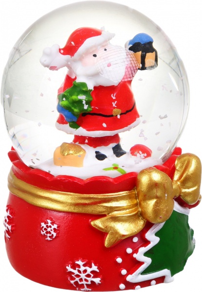 Сувенир новогодний шар снежный FX-0350 светодиодная (LED) 