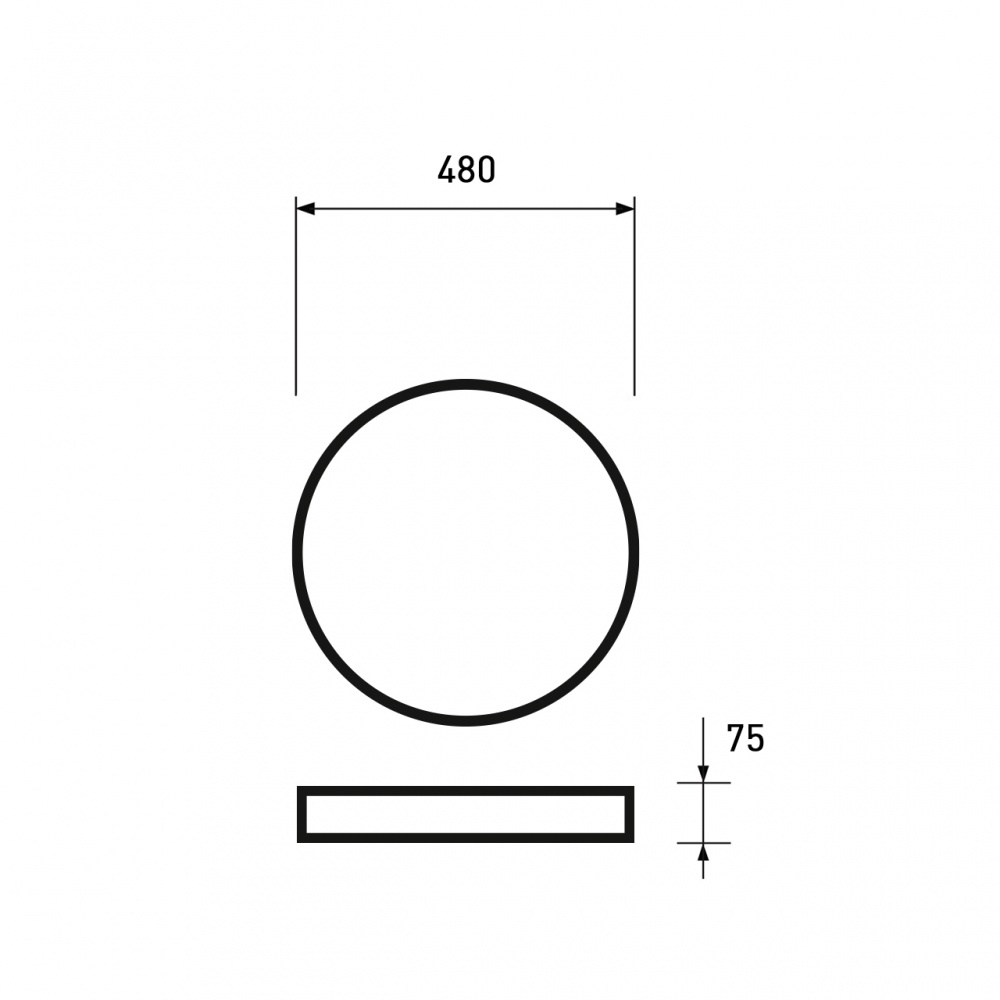 Світильник стельовий Eurolamp Bright Сircle 95 Вт білий LED-ALR-95W-T30