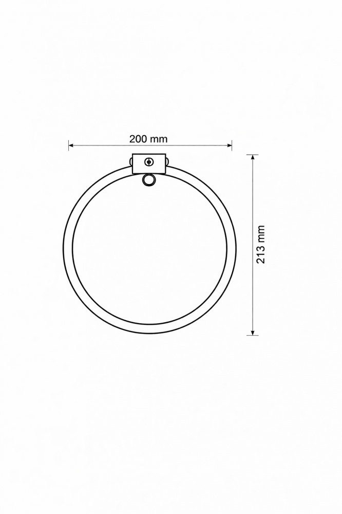 Бра LIGHT SET VERBA LED WL 2031 1200Lm 4000K 20 Вт черный