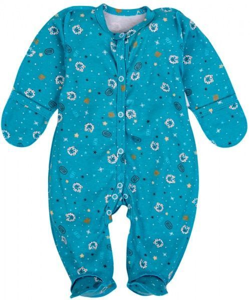 Комбинезон Маленькие люди 3801-110 р.56-62 белый с разноцветным 