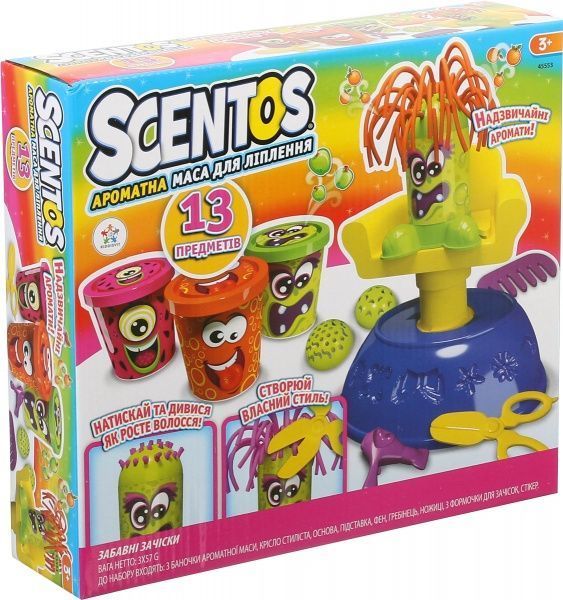 Маса для ліплення Scentos Забавні зачіски 45553