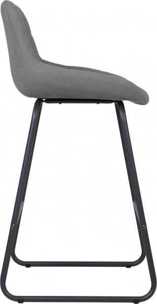 Стілець барний Nowy Styl NICOLE HOKER CFS LB BLACK (BOX-2) (CH) SORO-93 сірий 