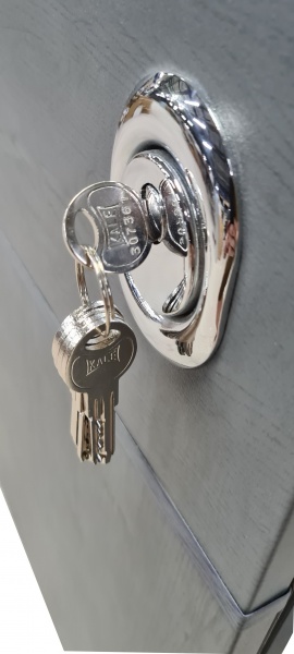 Двері вхідні Булат House-3 антрацит / бетон антрацит 2050x850 мм ліві