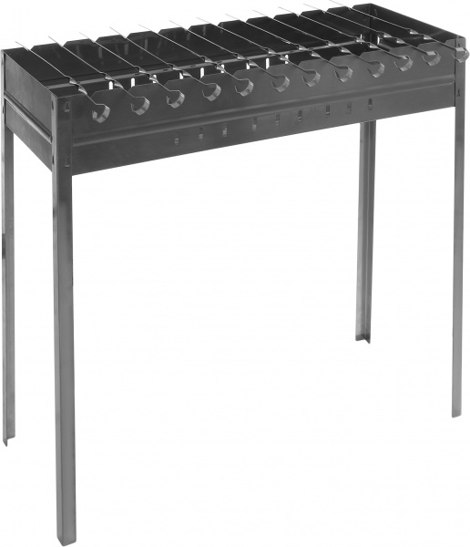 Мангал с решеткой для гриля и мехами для розжига