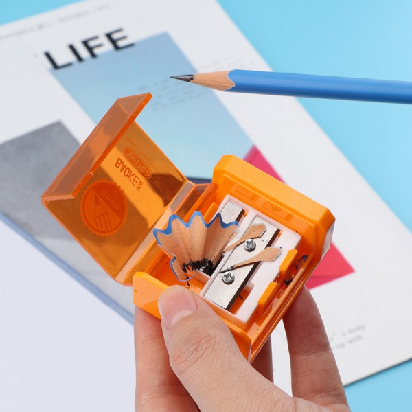 Чинка з контейнером 2 отвори в асортименті SH1701 Baoke