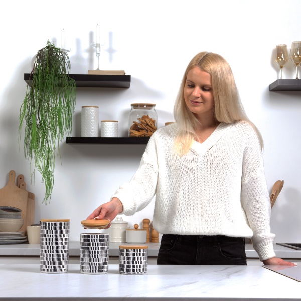 Емкость для хранения 450 мл KP-16 S Gray/Wood MVM