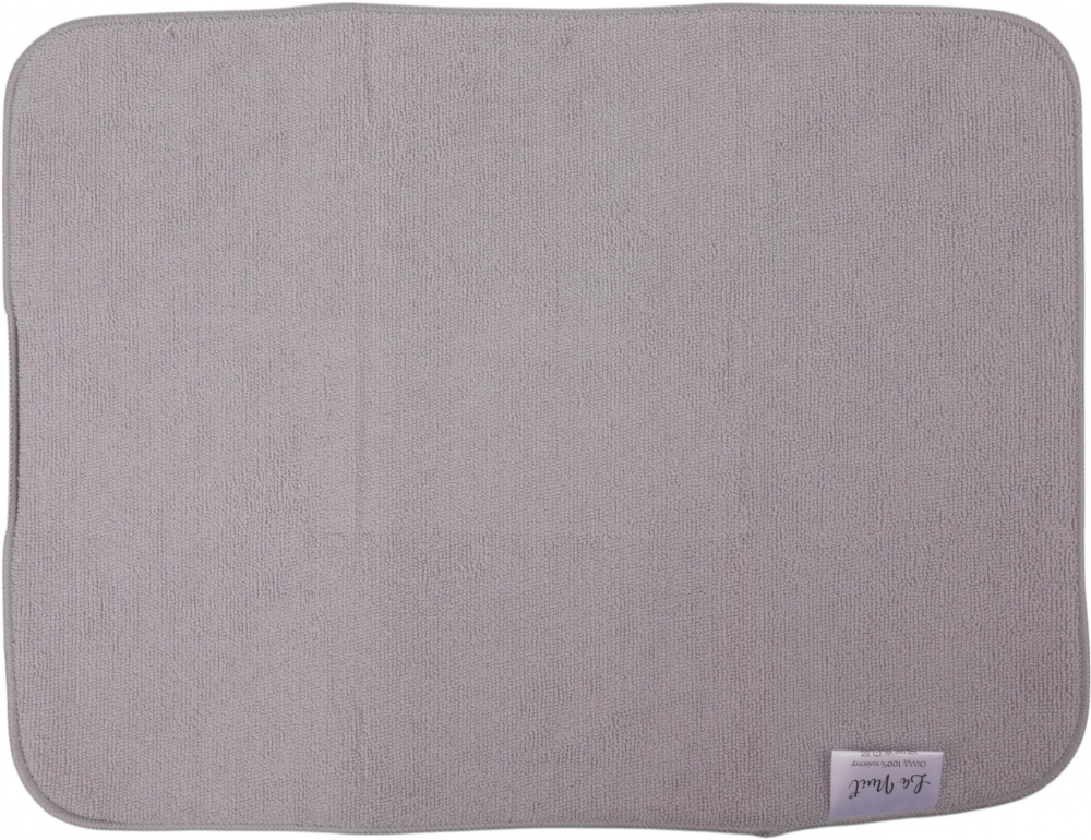 Коврик для сушки посуды La Nuit Ribbo 38х50 см светло-серый