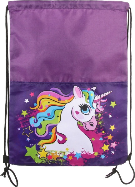 Сумка для взуття Єдиноріг фіолетовий 978683