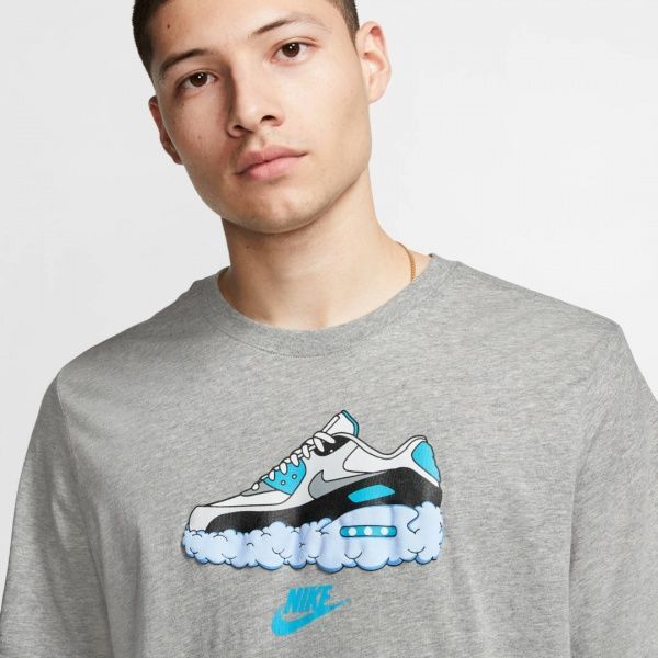 Футболка Nike M NSW AIR AM90 TEE CV0071-063 XL сірий