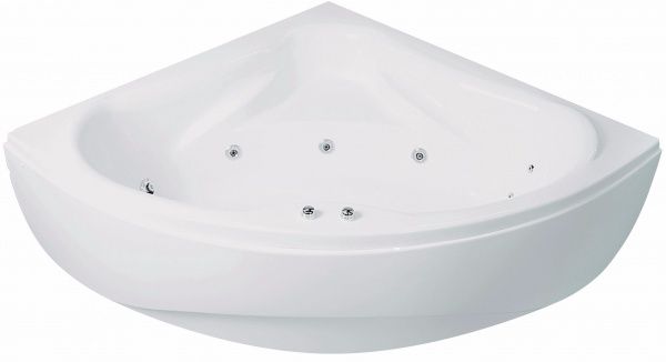 Ванна акрилова EGO Marsele 150х150 7 компл. зона спини праворуч