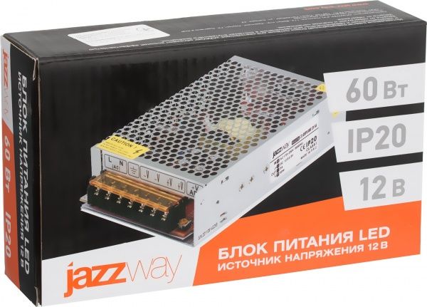 Блок живлення Jazzway 12 В 60 Вт IP20 3329327