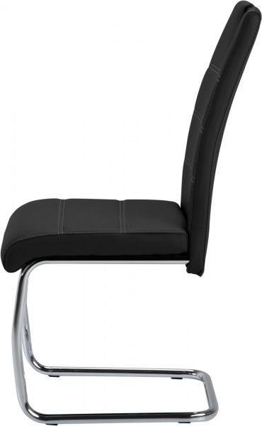 Стілець обідній GT Racer KY666 хром/чорний