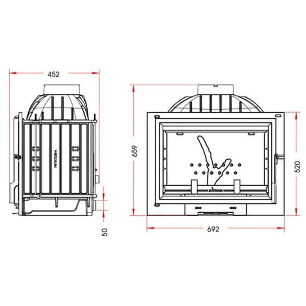 Топка для камина Invicta PHILOS