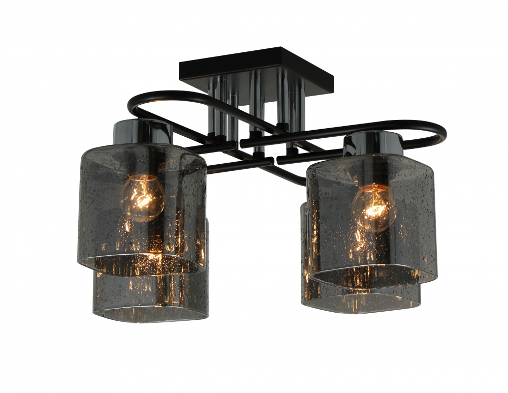 Люстра Sensio Orlean 4x40 Вт E27 черный хром LS-07380/4B-E2740W