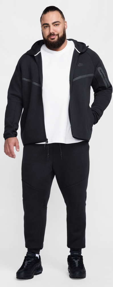 Джемпер Nike M NK TCH FLC FZ WR Hoodie HV0949-010 р.M черный