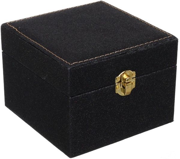 Сундук для украшений Шик 14х14х11 см черный