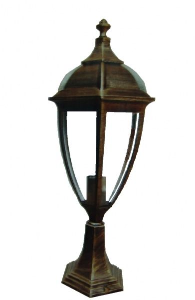 Столбик Интеркласс Лима 8021S4 E27 60 Вт античное золото 