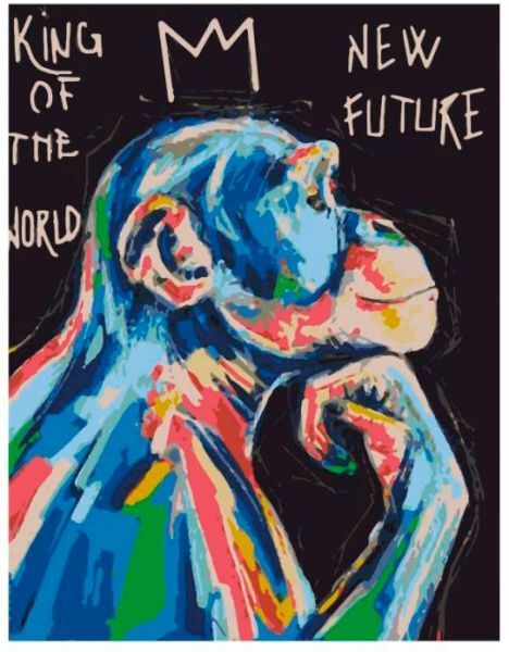 Картина по номерам Обезьяна Rosa Start 