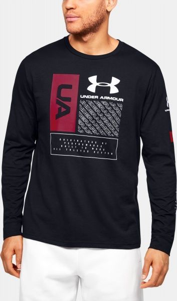 Футболка Under Armour UA MULTI LOGO LS 1351623-001 L чорний