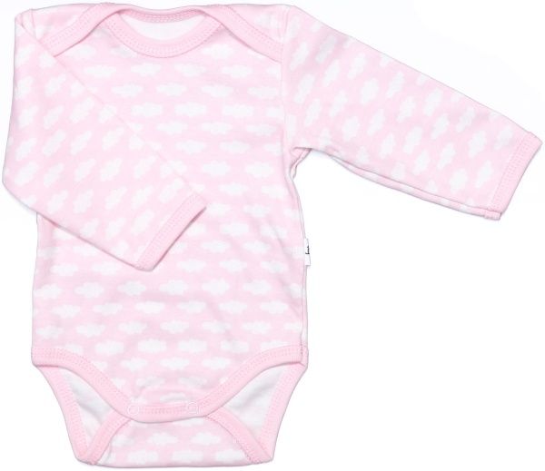 Боди Bambinelli Тучки р.62 белый с розовым 
