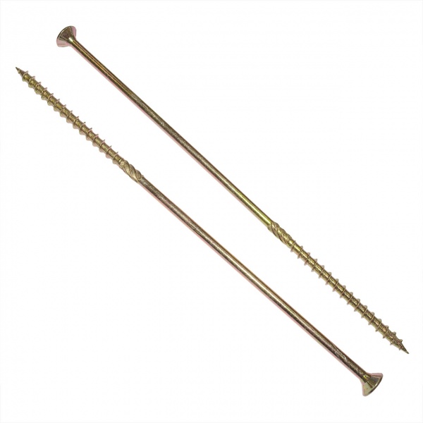 Шуруп конструкційний 6x200 мм жовтий цинк