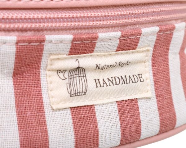 Косметичка Полоска розовый 