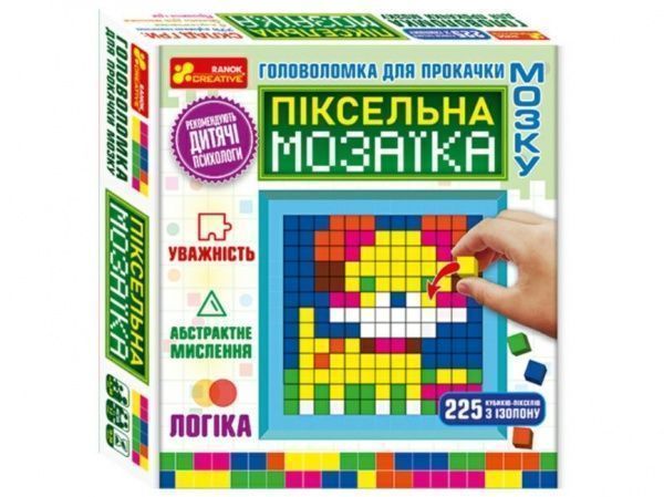 Розвиваюча іграшка Ranok Creative Головоломка для прокачки мозку. Піксельна мозаїка 448307